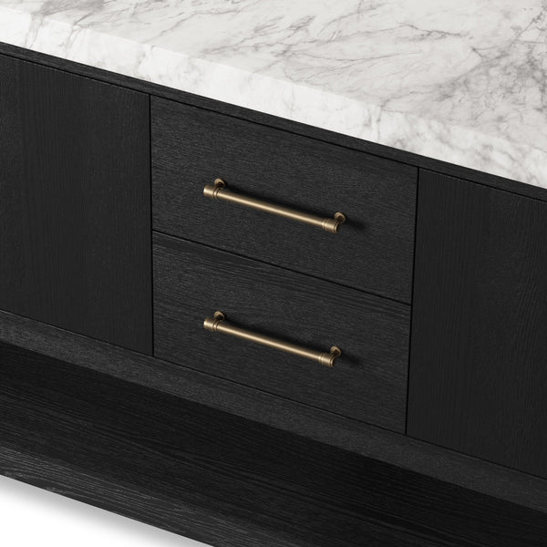 Anthem Double Vanity - Black Wash Oak Veneer
