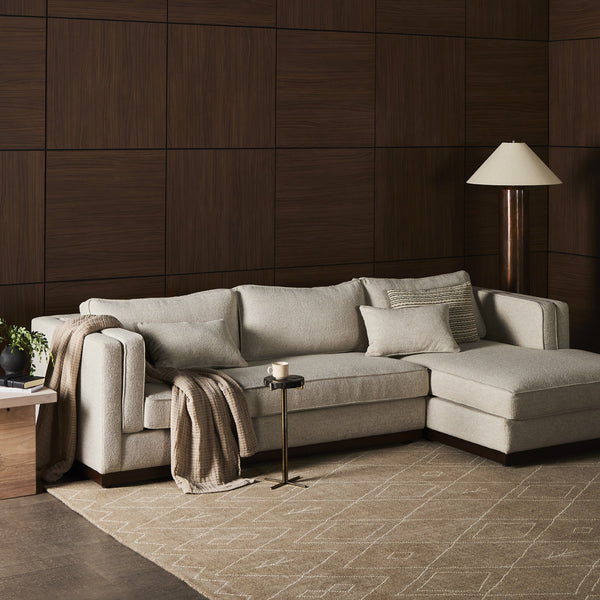 Lawrence 2-Piece Sectional W/ Chaise - Nova Taupe