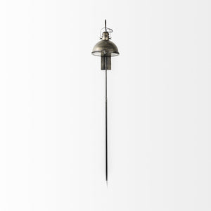 Tazb 13L x 11W x 62H Gold Metal Conical Shade Wall Sconce
