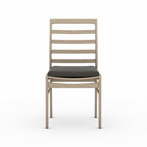 Linnet Outdor Dining Chair In Brown/Charcoa