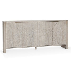Ledro Solid Wood 4-Drawer Cabinet in Cream