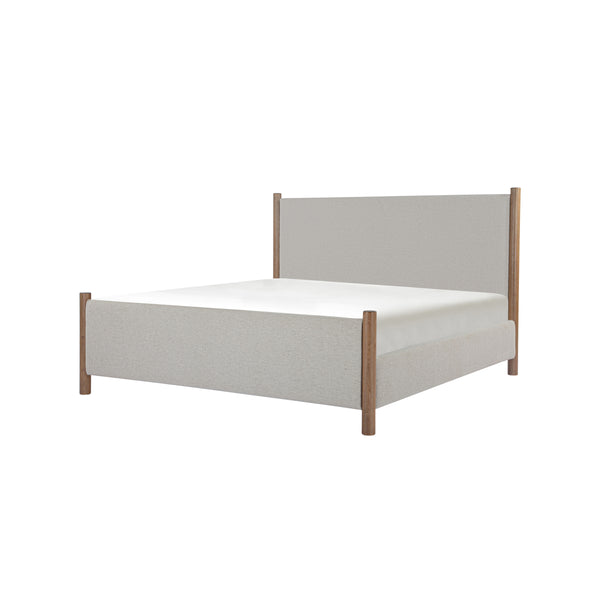 Moe's Warren King Bed with Upholstered Headboard