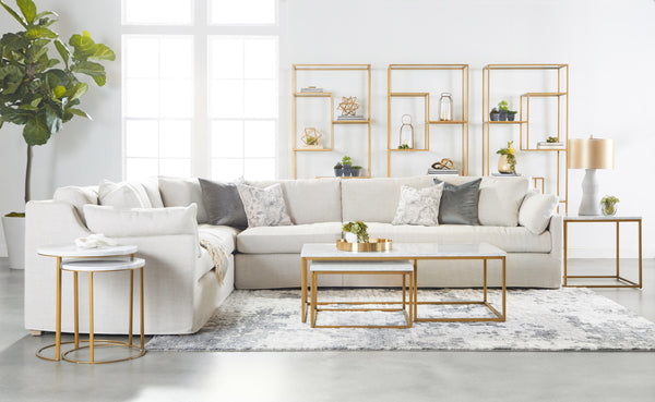 Lena Modular Slipcover Corner Chair
