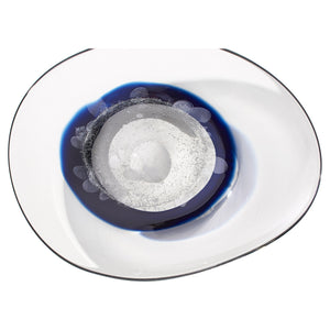 Silicone Nova Plate in Clear and Cobalt