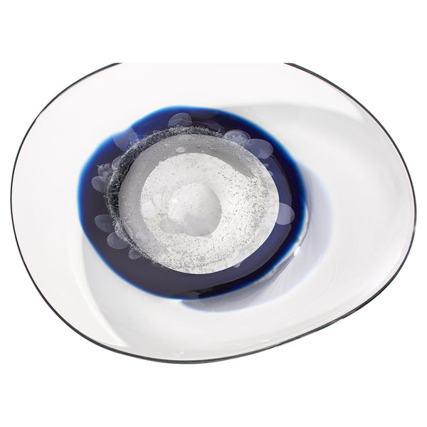 Silicone Nova Plate in Clear and Cobalt