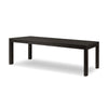 Noeline Double Extension Dining Table - Cracked Smoked Black Veneer