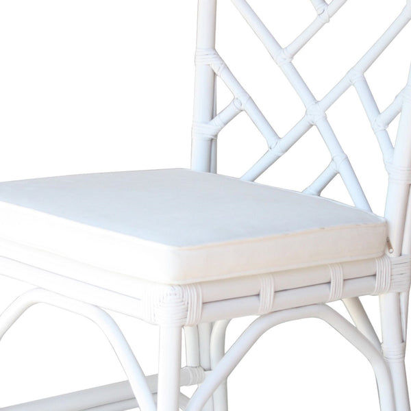 Kara Rattan Counter Stool In White 