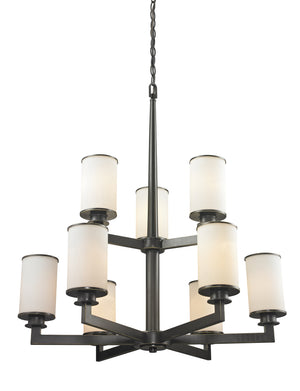 Savannah 9 Light Chandelier in Olde Bronze Finish