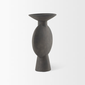 Kaz 6.7L x 5.5W x 11.2H Earthy Brown Ceramic Vase