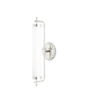 Latimer Nickel Wall Sconce In Polished Nickel