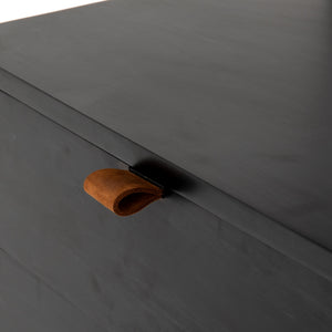 Trey Bookshelf in Black Wash Poplar