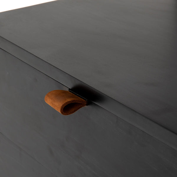 Trey Bookshelf in Black Wash Poplar
