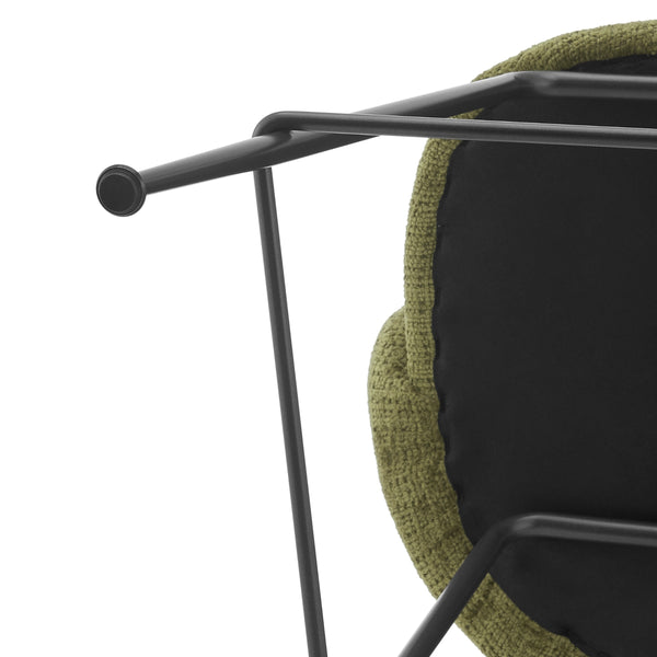 Millie KD Chenille Counter Stool, Canova Green