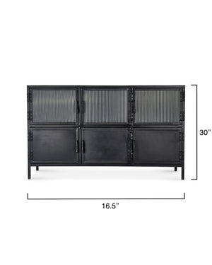  Vitrino 6 Door Iron Console