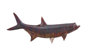 Tarpon Fish Wall Sculpture, Copper Patina