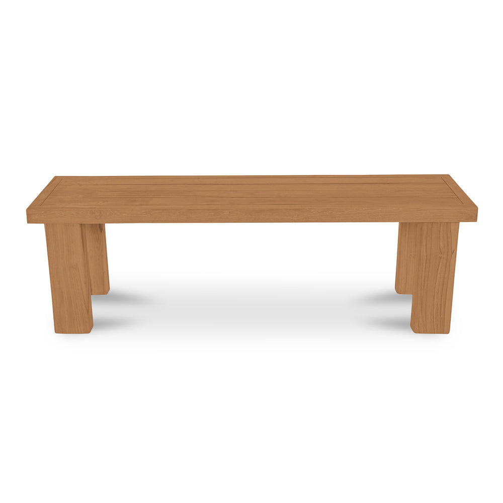 Marina Outdoor Dining Bench Natural Teak
