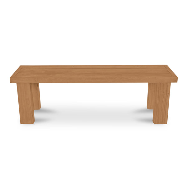 Marina Outdoor Dining Bench Natural Teak