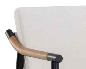 MEADOW DINING ARMCHAIR - HEATHER IVORY TWEED