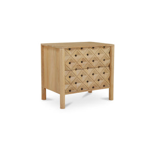 Moe's Fulton Natural Mango Wood Nightstand