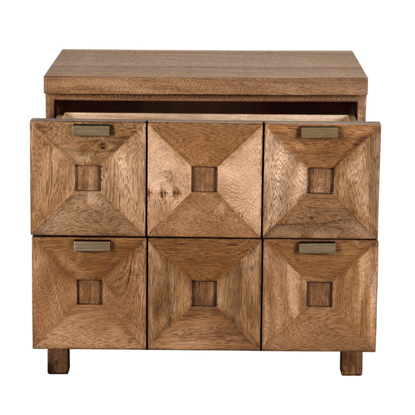 Musashi 2 Drawer, Small, Dark Walnut