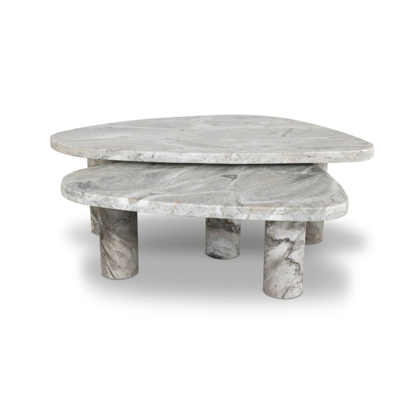 Zion Nesting Coffee Table Set - Sage Onyx