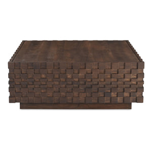 Easton Storage Coffee Table in Brown Wood