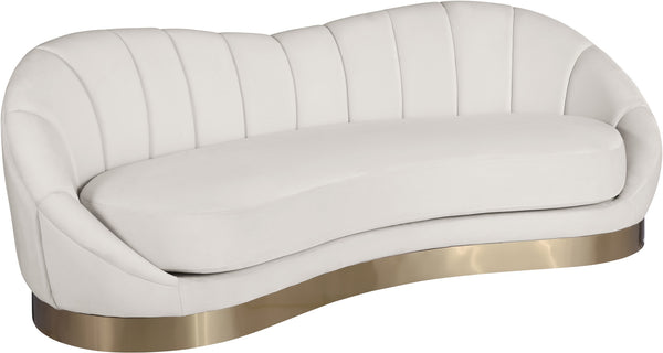 Jesse Sofa In Cream Velvet