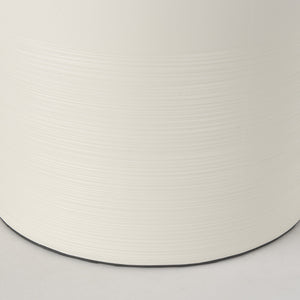 Cato 20.0L x 20.0W x 33.5H Cream Base W/White Shade Table Lamp