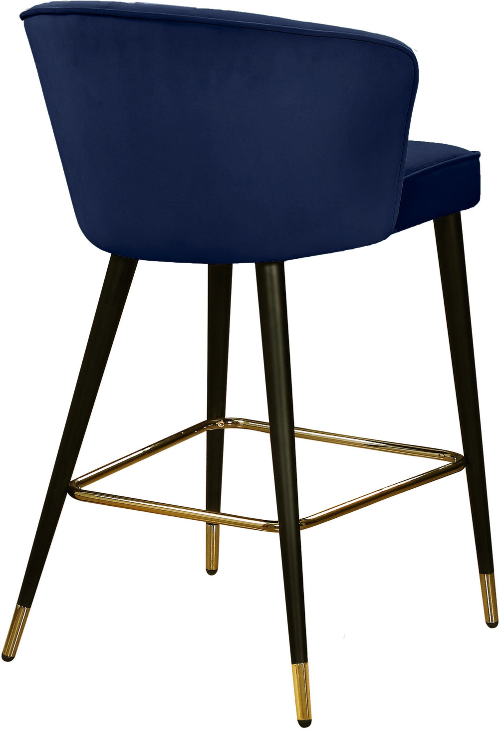 Maxine Stool In Navy Velvet