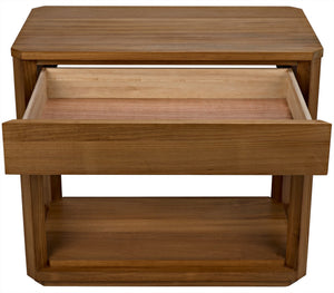 SL11 Side Table, Gold Teak