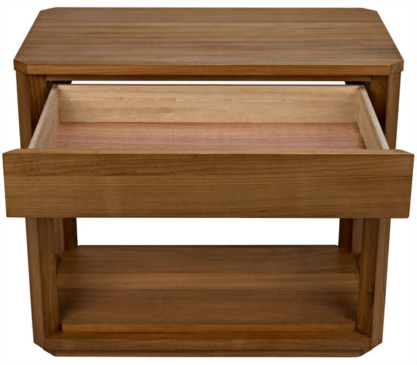 SL11 Side Table, Gold Teak