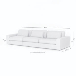 Bloor 3 Pc Sectional in Essence Natural
