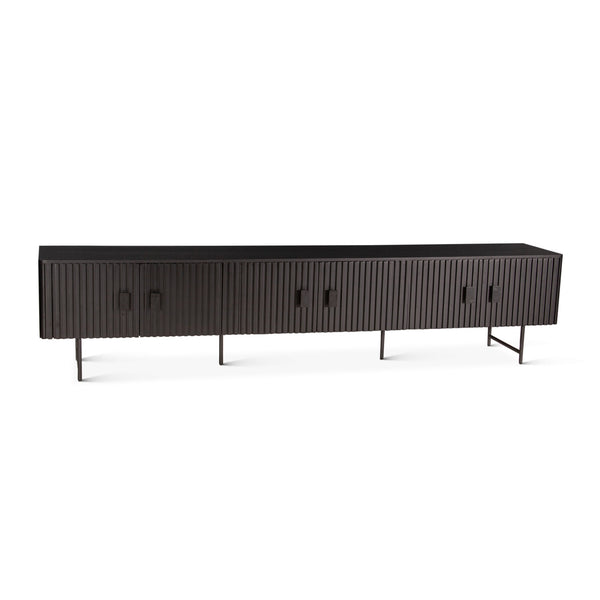 Verbania 98" Plasma Cabinet, Matte Black
