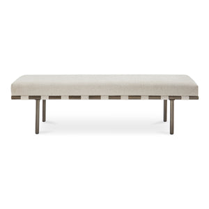 Moe's Carson Dining Bench in Beige