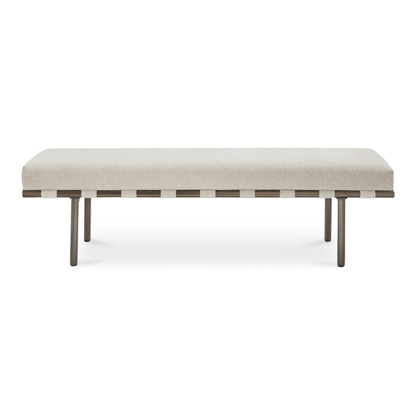 Moe's Carson Dining Bench in Beige