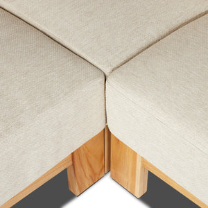 Chapman Outdoor 3Pc Sectional In Casa Cream