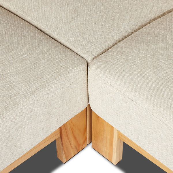 Chapman Outdoor 3Pc Sectional In Casa Cream