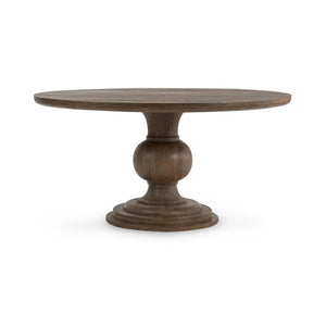 Hera Solid Wood Dining Table - Pecan Brown 60"