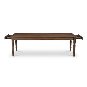 Moe's Russet Dining Table with Drawers