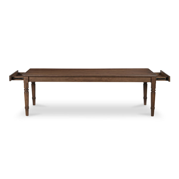 Moe's Russet Dining Table with Drawers