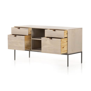 Trey Modular Filing Credenza In Dove Poplar