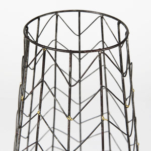 Petiole II Large Gold Toned Metal Table Candle Holder