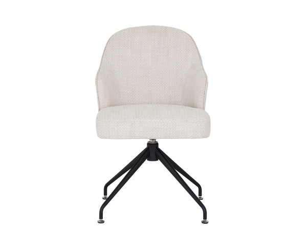BRETTA SWIVEL DINING CHAIR - MOTO STUCCO