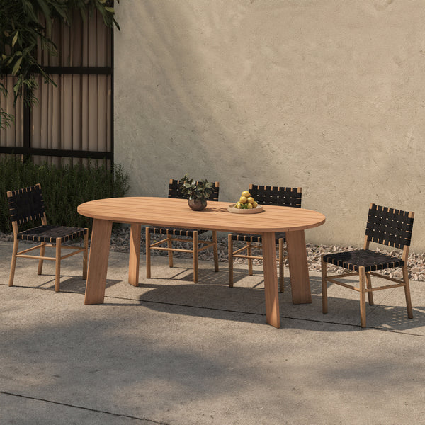 Mira Outdoor Dining Chair with Teak Frame