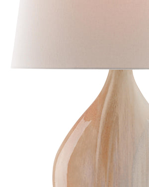 Opal Table Lamp In Amber