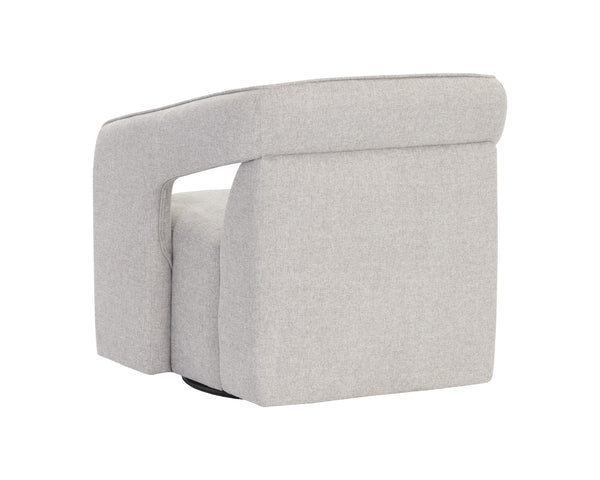 Kendrick Swivel Lounge Chair - Belfast Heather Grey