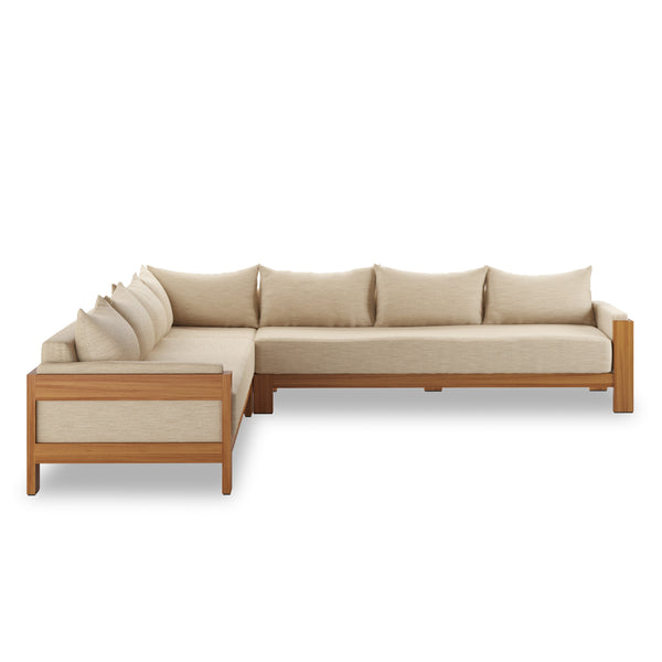 Chapman Outdoor 3Pc Sectional In Casa Cream