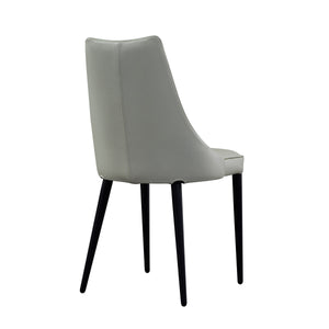 Milano Leather Dining Chair in White