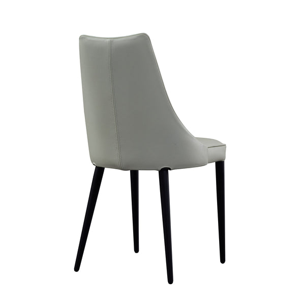 Milano Leather Dining Chair in White