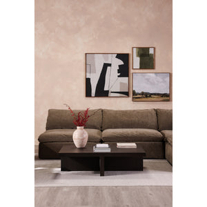 Folke Rectangular Coffee Table in Dark Brown Oak